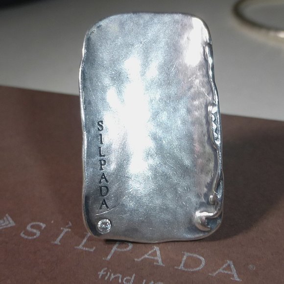 Silpada Jewelry Silpada R999 Large Sterling Silver Cubic Zirconia